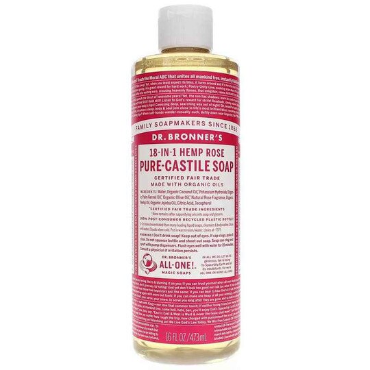 18-In-1 Hemp Pure Castile Soap, DRBM